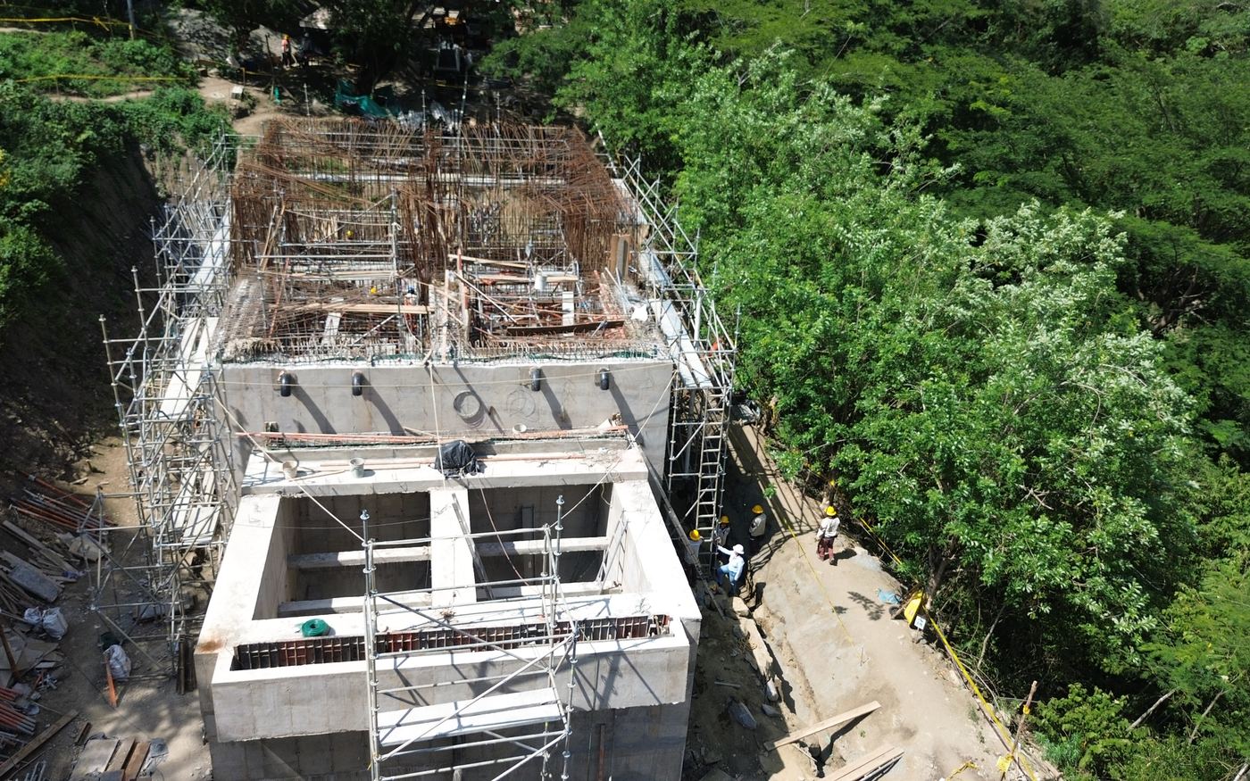 Obras de Once M vistas desde el aire
