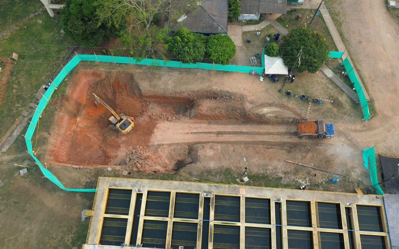 Tanque de contacto de cloro del acueducto — Aguas de Barrancabermeja, Barrancabermeja