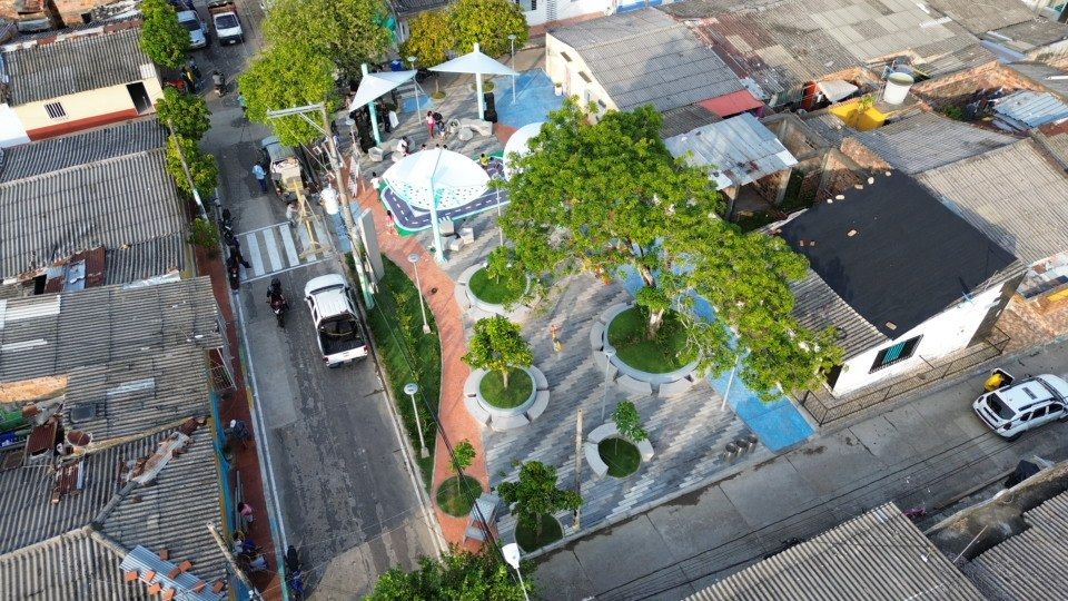 Parque construido por Once M en Barrancabermeja
